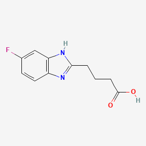molecular formula C11H11FN2O2 B2898868 4-(5-Fluoro-1H-benzoimidazol-2-yl)-butyric acid CAS No. 876716-08-4