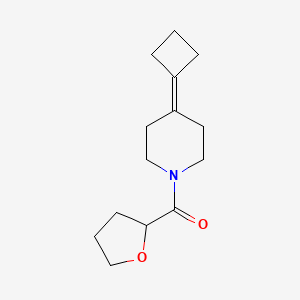 molecular formula C14H21NO2 B2898881 (4-Cyclobutylidenepiperidin-1-yl)-(oxolan-2-yl)methanone CAS No. 2319804-63-0