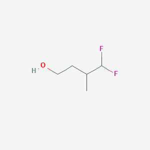 molecular formula C5H10F2O B2898890 4,4-Difluoro-3-methylbutan-1-ol CAS No. 2243516-65-4
