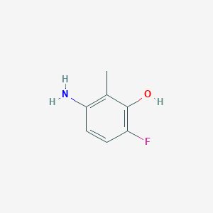 molecular formula C7H8FNO B2898891 3-Amino-6-fluoro-2-methylphenol CAS No. 1784742-57-9