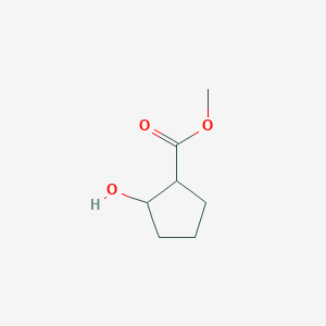molecular formula C7H12O3 B2898900 Methyl 2-hydroxycyclopentanecarboxylate CAS No. 90085-05-5; 933-92-6