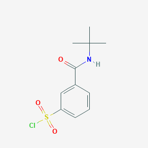 molecular formula C11H14ClNO3S B2898918 3-(Tert-butylcarbamoyl)benzene-1-sulfonyl chloride CAS No. 409109-00-8