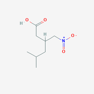 molecular formula C24H24N4O6S B2898925 5-Methyl-3-(nitromethyl)hexanoic acid CAS No. 181289-21-4