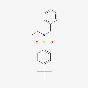 molecular formula C19H25NO2S B2898929 N-benzyl-4-tert-butyl-N-ethylbenzene-1-sulfonamide CAS No. 1903296-89-8