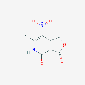 molecular formula C8H6N2O5 B289894 7-nitro-6-methylfuro[3,4-c]pyridine-3,4(1H,5H)-dione CAS No. 89159-37-5
