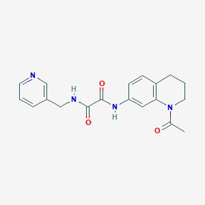 molecular formula C19H20N4O3 B2898941 N'-(1-acetyl-3,4-dihydro-2H-quinolin-7-yl)-N-(pyridin-3-ylmethyl)oxamide CAS No. 898465-89-9