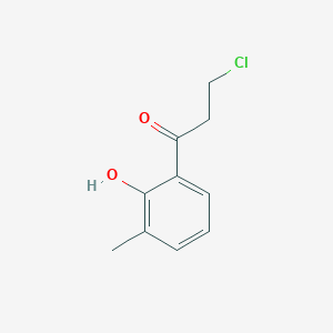 3-Chloro-1-(2-hydroxy-3-methylphenyl)propan-1-one