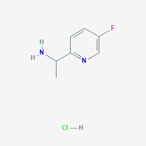 molecular formula C7H10ClFN2 B2898952 1-(5-Fluoropyridin-2-yl)ethanamine hydrochloride CAS No. 1065267-33-5