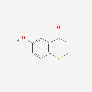 molecular formula C9H8O2S B289896 6-Hydroxythiochroman-4-one 