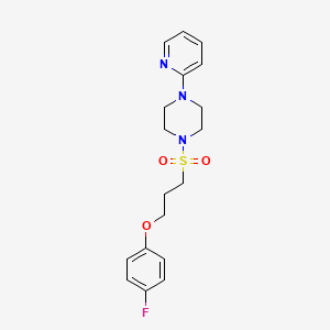 1-((3-(4-Fluorophenoxy)propyl)sulfonyl)-4-(pyridin-2-yl)piperazine