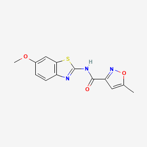 N~3~-(6-methoxy-1,3-benzothiazol-2-yl)-5-methyl-3-isoxazolecarboxamide