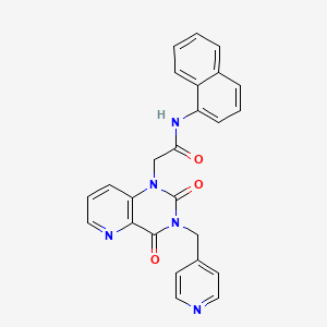 2-(2,4-dioxo-3-(pyridin-4-ylmethyl)-3,4-dihydropyrido[3,2-d]pyrimidin-1(2H)-yl)-N-(naphthalen-1-yl)acetamide