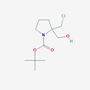 Tert-butyl 2-(chloromethyl)-2-(hydroxymethyl)pyrrolidine-1-carboxylate