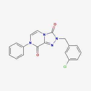 2-(3-chlorobenzyl)-7-phenyl-[1,2,4]triazolo[4,3-a]pyrazine-3,8(2H,7H)-dione