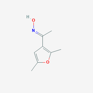 molecular formula C8H11NO2 B289900 1-(2,5-Dimethyl-3-furyl)ethanone oxime 