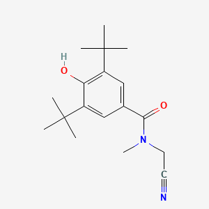 molecular formula C18H26N2O2 B2899000 3,5-Ditert-butyl-N-(cyanomethyl)-4-hydroxy-N-methylbenzamide CAS No. 2224357-17-7