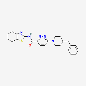6-(4-benzylpiperidin-1-yl)-N-(4,5,6,7-tetrahydrobenzo[d]thiazol-2-yl)pyridazine-3-carboxamide