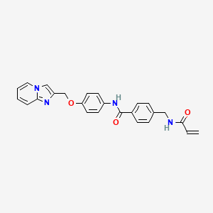 N-[4-({imidazo[1,2-a]pyridin-2-yl}methoxy)phenyl]-4-[(prop-2-enamido)methyl]benzamide