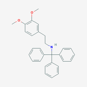 N-[2-(3,4-dimethoxyphenyl)ethyl]-N-tritylamine