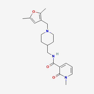 molecular formula C20H27N3O3 B2899048 N-((1-((2,5-dimethylfuran-3-yl)methyl)piperidin-4-yl)methyl)-1-methyl-2-oxo-1,2-dihydropyridine-3-carboxamide CAS No. 1235269-35-8
