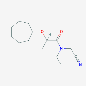 N-(cyanomethyl)-2-(cycloheptyloxy)-N-ethylpropanamide
