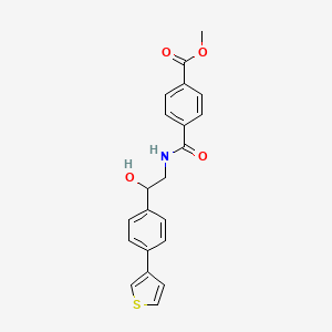Methyl 4-((2-hydroxy-2-(4-(thiophen-3-yl)phenyl)ethyl)carbamoyl)benzoate