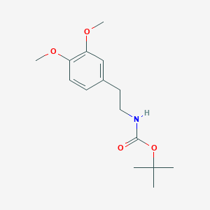 molecular formula C15H23NO4 B289908 Tert-butyl 2-(3,4-dimethoxyphenyl)ethylcarbamate 