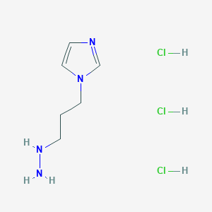 1-(3-hydrazinylpropyl)-1H-imidazole trihydrochloride