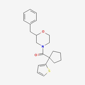 (2-Benzylmorpholino)(1-(thiophen-2-yl)cyclopentyl)methanone