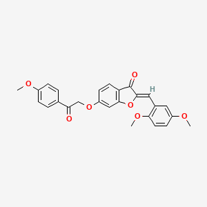 (Z)-2-(2,5-dimethoxybenzylidene)-6-(2-(4-methoxyphenyl)-2-oxoethoxy)benzofuran-3(2H)-one
