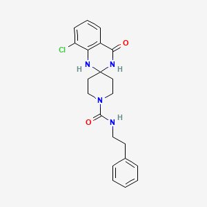 8'-chloro-4'-oxo-N-phenethyl-3',4'-dihydro-1'H-spiro[piperidine-4,2'-quinazoline]-1-carboxamide