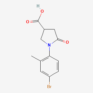 1-(4-Bromo-2-methylphenyl)-5-oxopyrrolidine-3-carboxylic acid