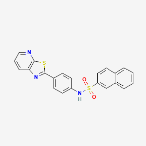 N-(4-(thiazolo[5,4-b]pyridin-2-yl)phenyl)naphthalene-2-sulfonamide