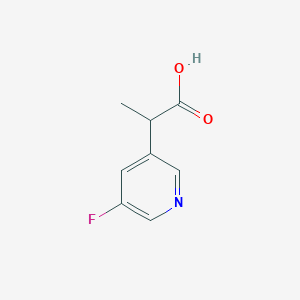 2-(5-Fluoropyridin-3-yl)propanoic acid
