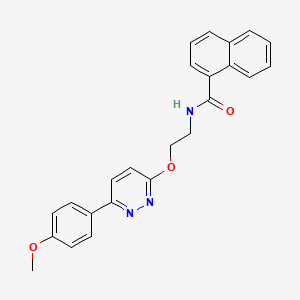 molecular formula C24H21N3O3 B2899173 N-(2-((6-(4-methoxyphenyl)pyridazin-3-yl)oxy)ethyl)-1-naphthamide CAS No. 946208-66-8