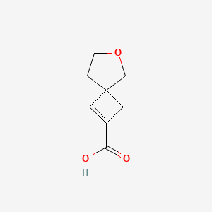 molecular formula C8H10O3 B2899221 6-Oxaspiro[3.4]oct-1-ene-2-carboxylic acid CAS No. 2193061-49-1