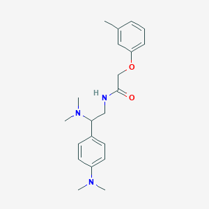 molecular formula C21H29N3O2 B2899222 N-(2-(dimethylamino)-2-(4-(dimethylamino)phenyl)ethyl)-2-(m-tolyloxy)acetamide CAS No. 941899-77-0