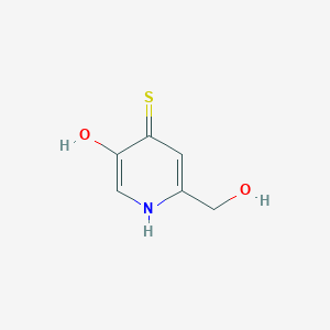 molecular formula C6H7NO2S B2899224 6-(Hydroxymethyl)-4-mercapto-3-pyridinol CAS No. 872714-70-0
