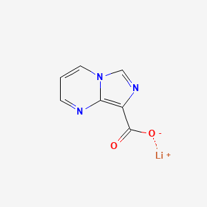 molecular formula C7H4LiN3O2 B2899225 Lithium(1+) ion imidazo[1,5-a]pyrimidine-8-carboxylate CAS No. 1909309-42-7