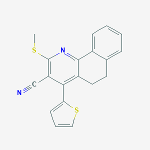 2-(Methylsulfanyl)-4-(2-thienyl)-5,6-dihydrobenzo[h]quinoline-3-carbonitrile