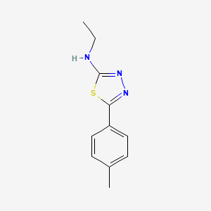 molecular formula C11H13N3S B2899298 Ethyl-(5-p-tolyl-[1,3,4]thiadiazol-2-yl)-amine CAS No. 488794-36-1
