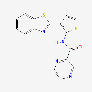 N-(3-(benzo[d]thiazol-2-yl)thiophen-2-yl)pyrazine-2-carboxamide