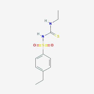 molecular formula C11H16N2O2S2 B2899313 4-ethyl-N-(ethylcarbamothioyl)benzenesulfonamide CAS No. 708999-44-4