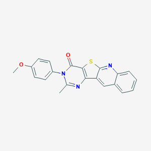 3-(4-methoxyphenyl)-2-methylpyrimido[4',5':4,5]thieno[2,3-b]quinolin-4(3H)-one