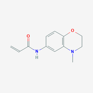B2899350 N-(4-Methyl-2,3-dihydro-1,4-benzoxazin-6-yl)prop-2-enamide CAS No. 2196090-64-7