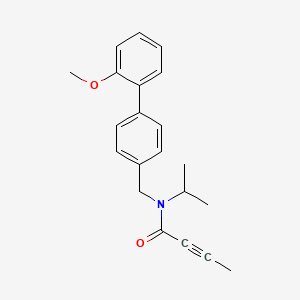 N-({2'-methoxy-[1,1'-biphenyl]-4-yl}methyl)-N-(propan-2-yl)but-2-ynamide