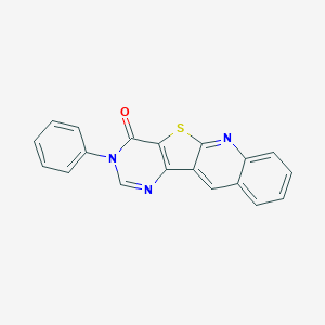 14-Phenyl-17-thia-2,12,14-triazatetracyclo[8.7.0.03,8.011,16]heptadeca-1,3,5,7,9,11(16),12-heptaen-15-one