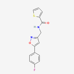 B2899405 N-((5-(4-fluorophenyl)isoxazol-3-yl)methyl)thiophene-2-carboxamide CAS No. 953181-73-2