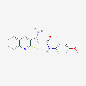 3-amino-N-(4-methoxyphenyl)thieno[2,3-b]quinoline-2-carboxamide