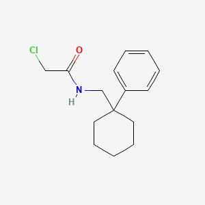 2-chloro-N-[(1-phenylcyclohexyl)methyl]acetamide
